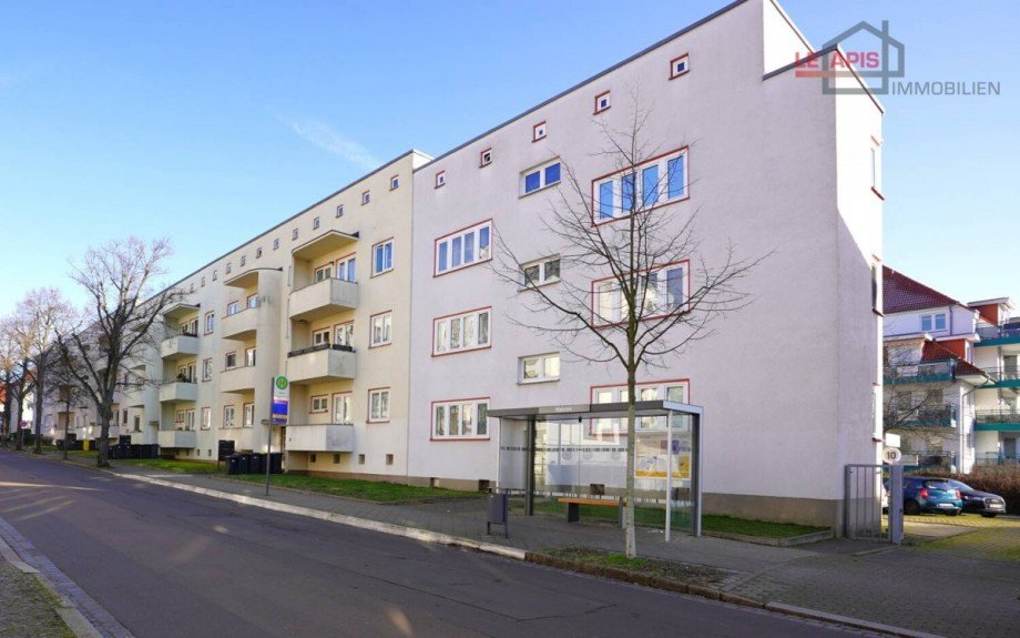 Hausansicht vorn Etagenwohnung Leipzig