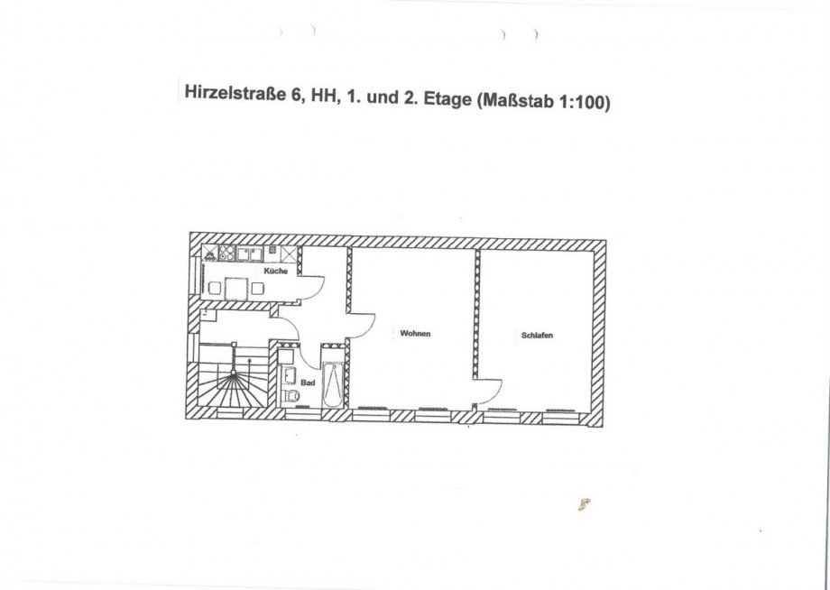 Grundriss Whg HH 1 und 2 OG Hirzelstr.6_Seite_1 Etagenwohnung Leipzig / Kleinzschocher