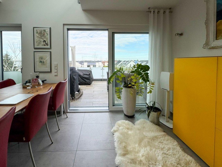 Zugang zur Dachterrasse Maisonettewohnung Dsseldorf / Itter