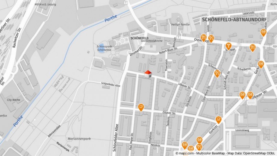 Lageplan Dachgeschosswohnung Leipzig