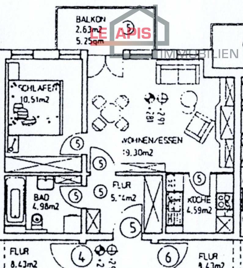 Grundriss WE05 Etagenwohnung Zwenkau