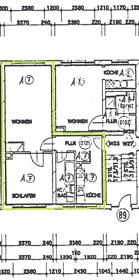 Grundriss Etagenwohnung Zwenkau