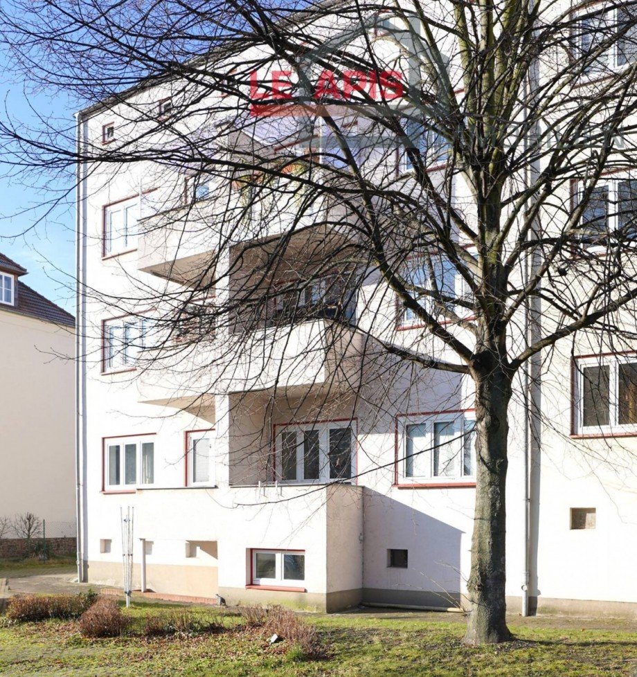 Hausansicht hinten Seite Etagenwohnung Leipzig