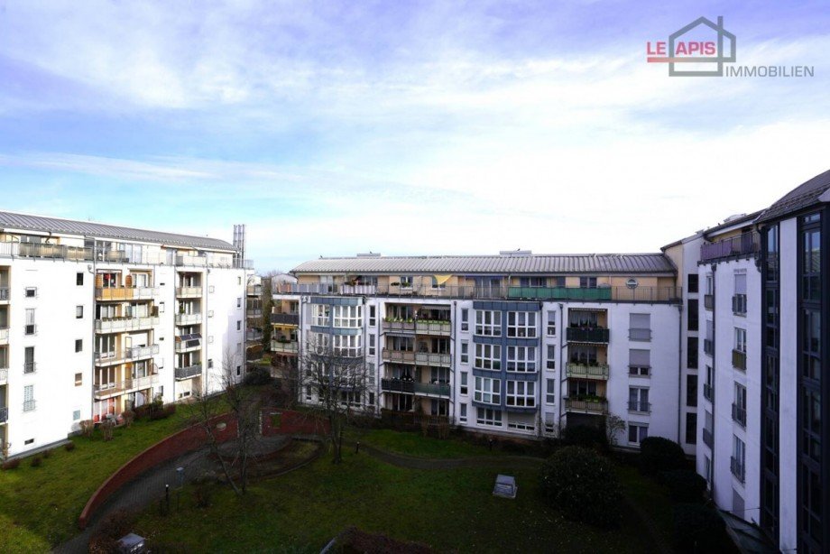 Ausblick v. Schlafzimmer Etagenwohnung Leipzig