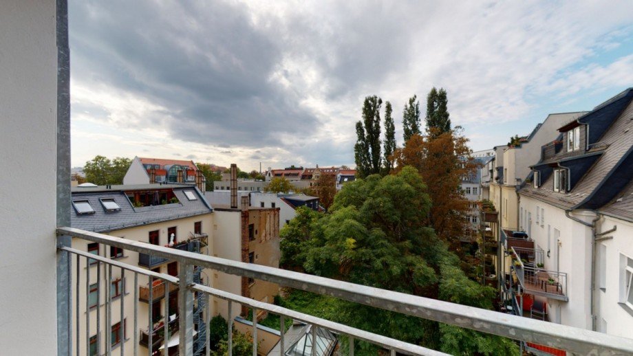 Ausblick vom Balkon Etagenwohnung Leipzig / Leipzig Zentrum-Sd