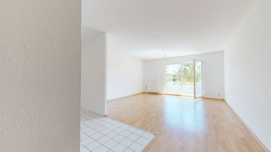 Wohnzimmer- Referenzbild Etagenwohnung Borsdorf