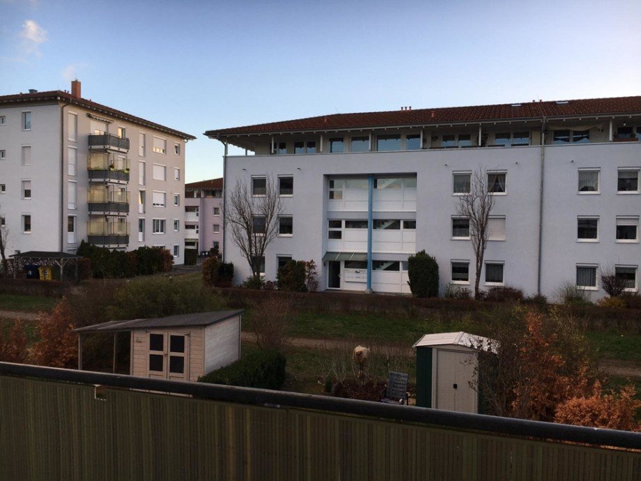 Aussicht Balkon am WZ Etagenwohnung Leipzig / Lindenthal